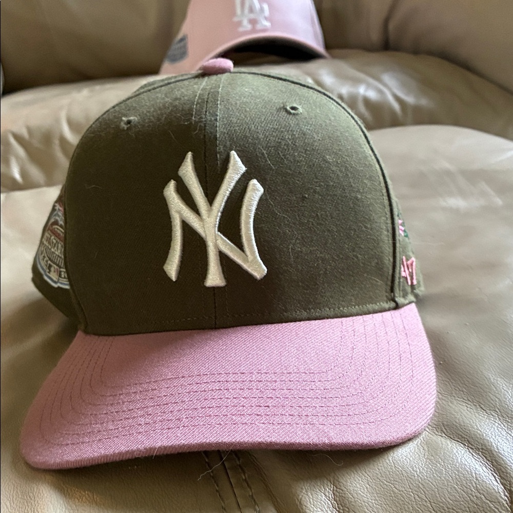 '47 New York Yankees Olive and Pink Baseball Cap